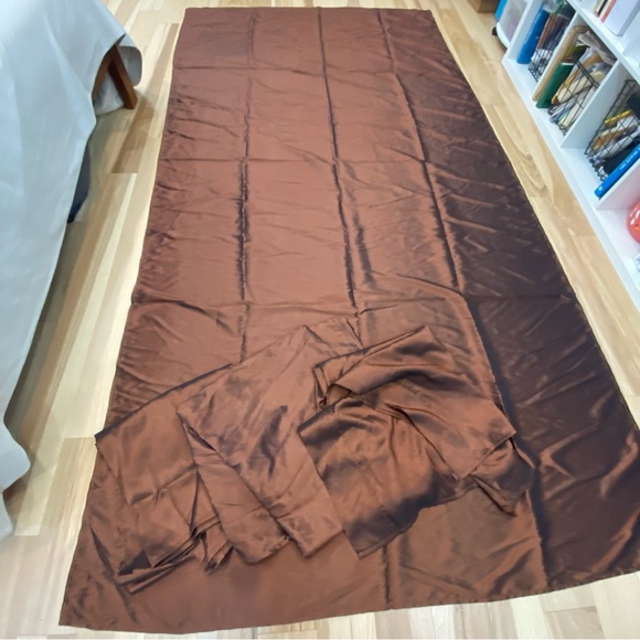 Burgandy Red/black fabric 4 pieces set 57”x 111” perfect for curtains - Picture 4 of 5